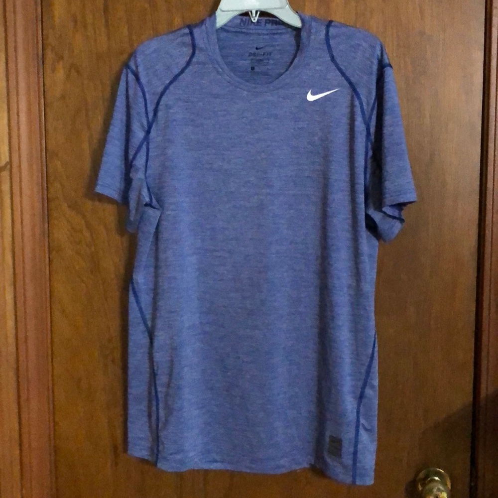 Nike Pro Dri-fit T-shirt Heathered Blue